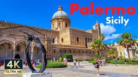 Palermo City Walking Tour 4K 